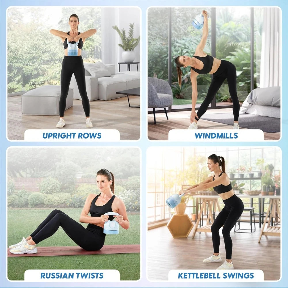 Adjustable Kettlebell Set (5–12 lb) – Compact Strength Trainer for Home - Athique
