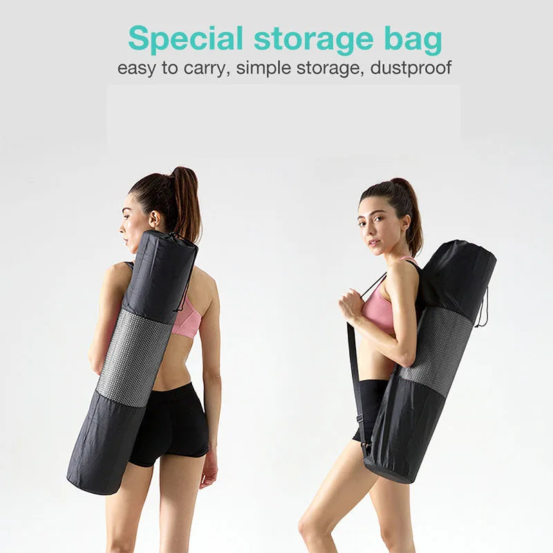 Non-Slip TPE Yoga Mat – Thick, Durable & Odor-Free (183×61cm) - Athique